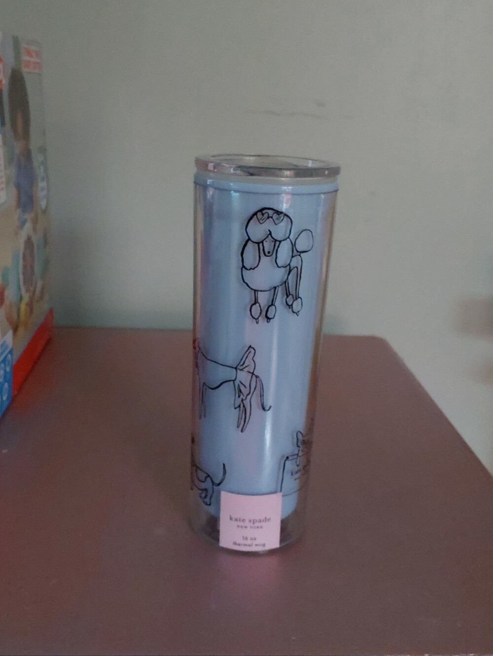 kate spade New York 'Dog Party' Tumbler - Light Blue